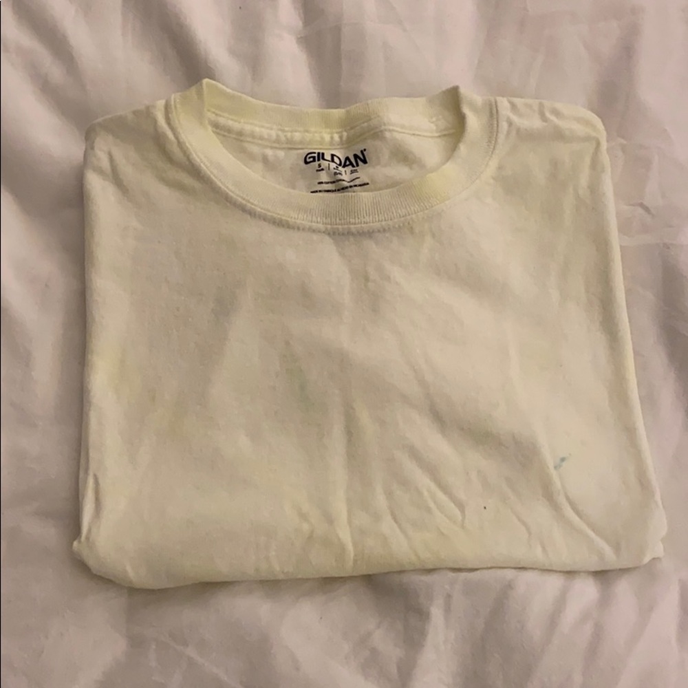 Gildan tie dyed yellow top